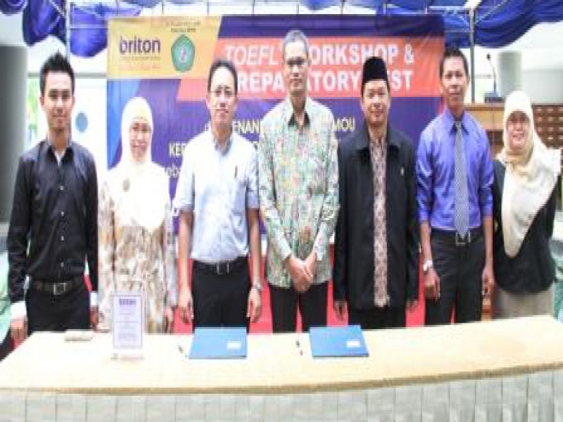 Penandatanganan MoU Fakultas MIPA Universitas Mulawarman dengan Briton International English School