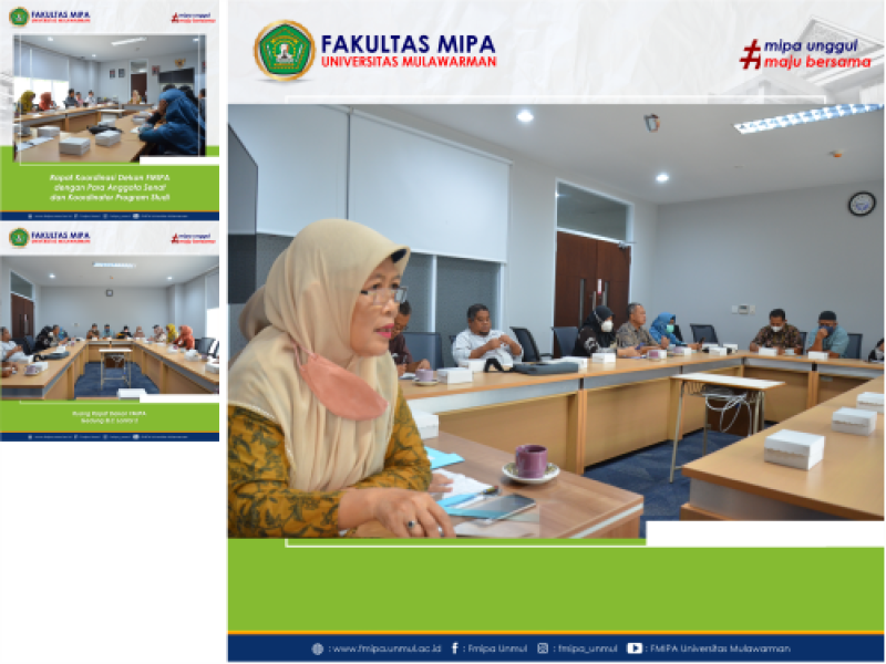 FMIPA UNMUL : RAPAT KOORDINASI DEKAN DENGAN ANGGOTA SENAT DAN KOORDINATOR PROGRAM STUDI