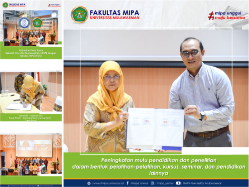 Perjanjian Kerjasama Sekolah Ilmu dan Teknologi Hayati ITB dengan Fakultas MIPA Unmul