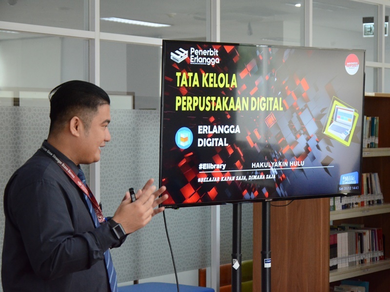 Sosialisasi E-Library dan E-Book oleh Penerbit Erlangga